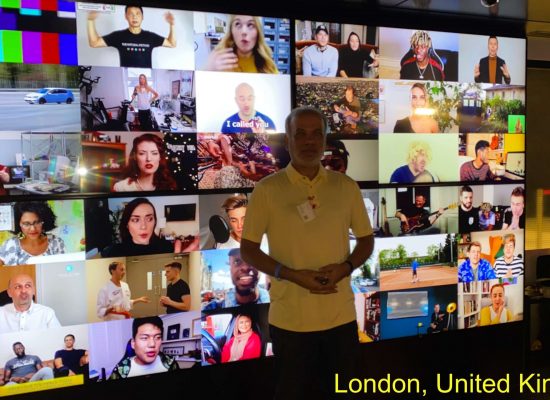 At YouTube Space, London