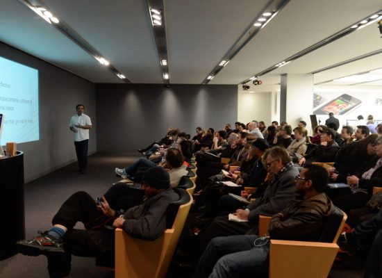 Presenting at Apple_s flagship store in London