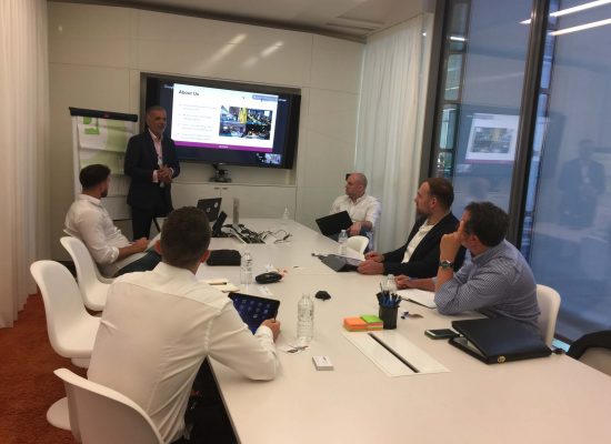 Presenting to our clients SEKO at Google London HQ